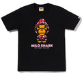 A BATHING APE Ladies' ABC CAMO MILO SHARK FZH TEE