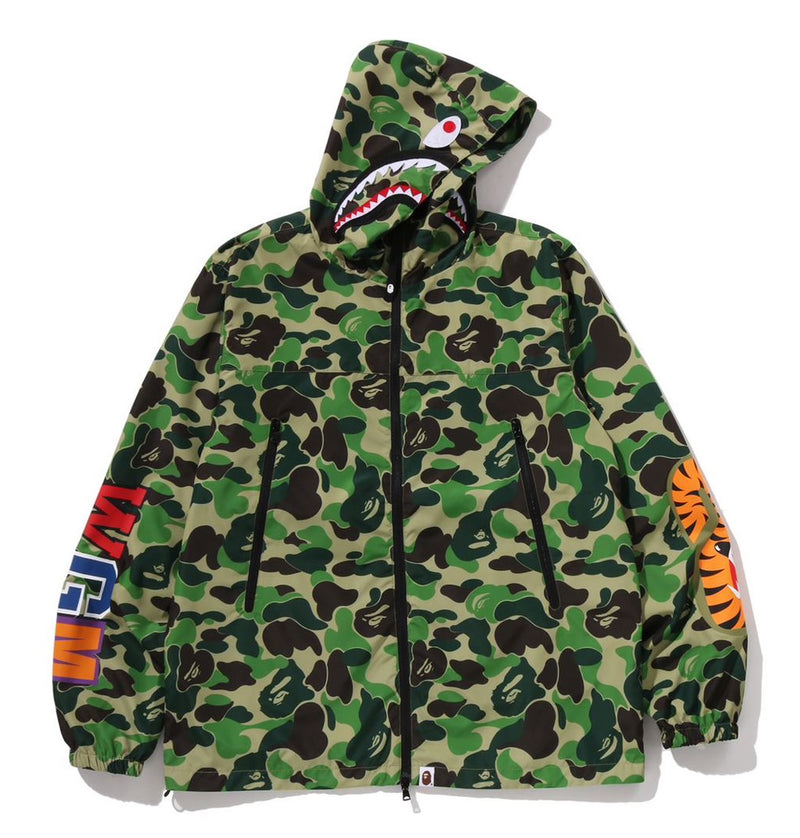 A BATHING APE ABC CAMO SHARK HOODIE JACKET