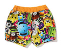 A BATHING APE BAPE KIDS 3D MILO ALL FRIENDS BABY SHORTS