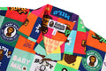 A BATHING APE BAPE KIDS / JUNIOR BABY MILO PATCHWORK OPEN COLLAR SHIRT