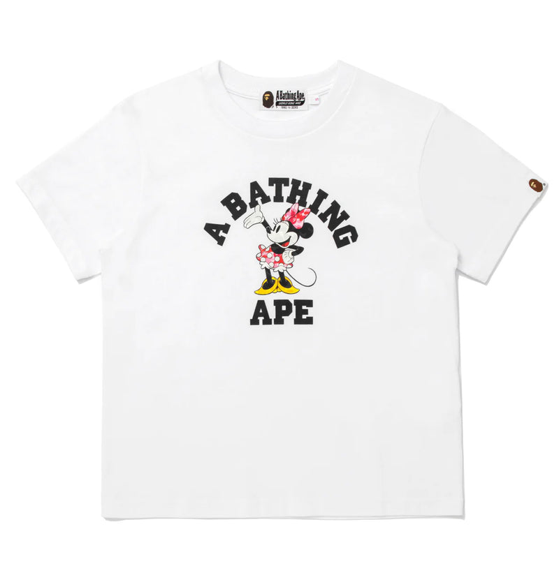 A BATHING APE BAPE x DISNEY MINNIE MOUSE COLLEGE TEE