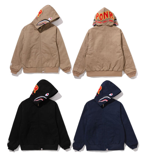 A BATHING APE SHARK WORK HOODIE JACKET