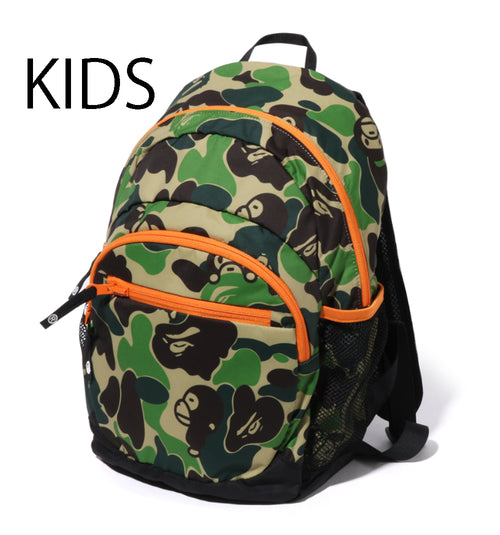 A BATHING APE BAPE KIDS ABC CAMO MILO PACKABLE DAYPACK