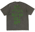 A BATHING APE APE HEAD HEAVY WASHED RELAXED FIT TEE
