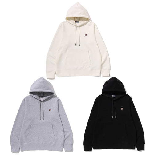 A BATHING APE ONE POINT REGULAR FIT PULLOVER HOODIE