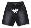 A BATHING APE TWIN STA RELAXED FIT DENIM SHORTS