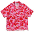 A BATHING APE ABC CAMO OPEN COLLAR SS SHIRTS