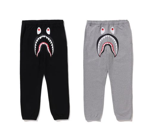 A BATHING APE SHARK SWEAT PANTS