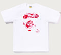 A BATHING APE ABC CAMO APE FACE TEE