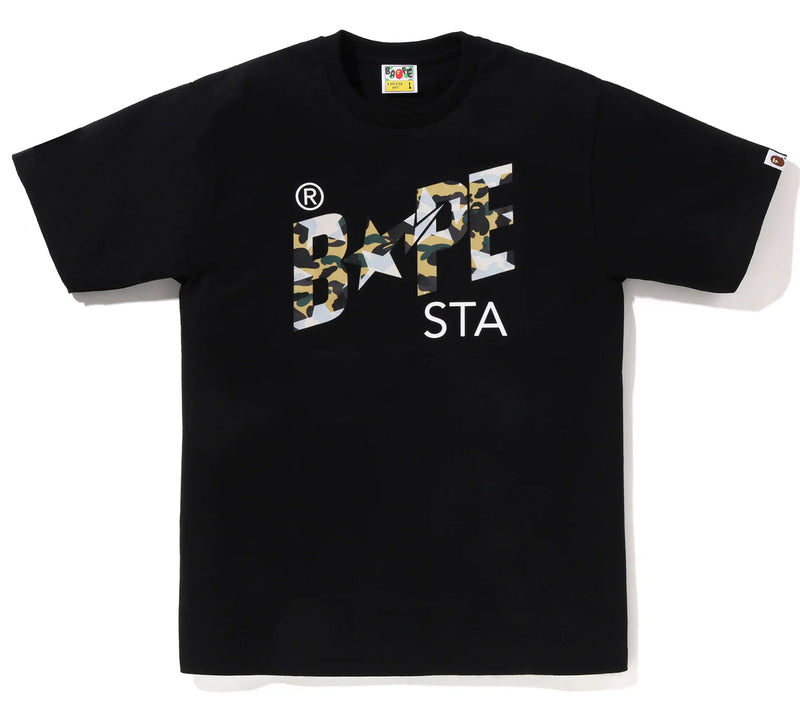 A BATHING APE STA OVER PRINT 1ST CAMO BAPE STA TEE
