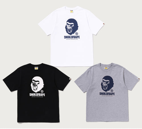 A BATHING APE GRAFFITI APE HEAD TEE
