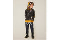 A BATHING APE BAPE KIDS LEATHER JACKET PRINT SHARK PULLOVER HOODIE