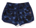 A BATHING APE Ladies' COLOR CAMO SWEAT SHORTS