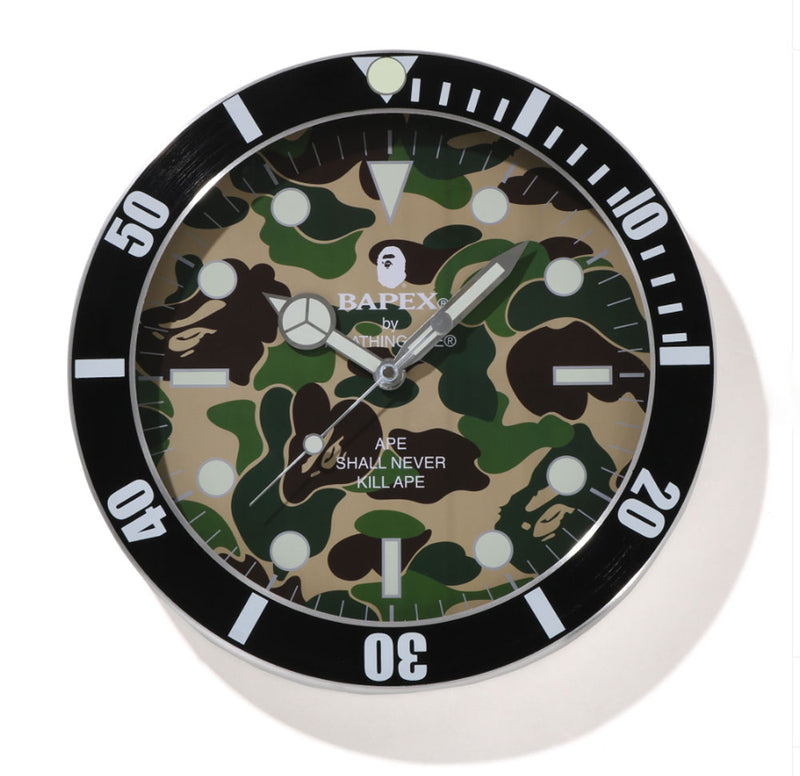 A BATHING APE ABC CAMO BAPEX WALL CLOCK