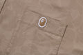 A BATHING APE TONAL SOLID CAMO POCKET SHIRT