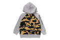 A BATHING APE BAPE KIDS 1ST CAMO SHARK PATCH ZIP HOODIE