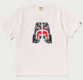 A BATHING APE PAISLEY PATTERN TIGER FACE TEE