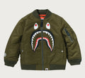 A BATHING APE BAPE KIDS SHARK MA-1 JACKET