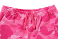 A BATHING APE Ladies' COLOR CAMO SWEAT SHORTS