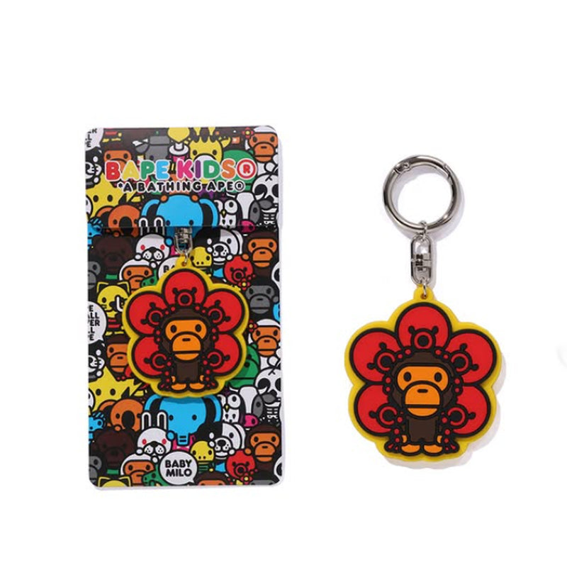 A BATHING APE BAPE KIDS BABY MILO FRIENDS RUBBER KEYCHAIN