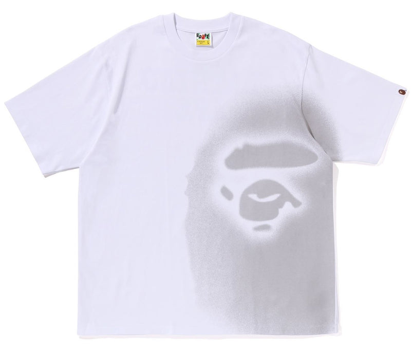 A BATHING APE SPRAY PRINT APE HEAD RELAXED FIT TEE #1