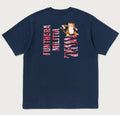 A BATHING APE PAISLEY PATTERN TIGER FACE TEE