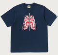 A BATHING APE PAISLEY PATTERN TIGER FACE TEE