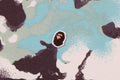 A BATHING APE Ladies' MAP CAMO CREWNECK SWEAT SHIRT