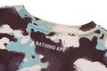 A BATHING APE Ladies' MAP CAMO CREWNECK SWEAT SHIRT