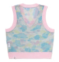 A BATHING APE Ladies' NEW MULTI CAMO METALLIC CROPPED KNIT VEST