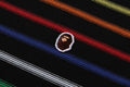 A BATHING APE GRADIENT RAINBOW STRIPE ONE POINT REGULAR FIT L/S TEE - happyjagabee store