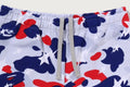 A BATHING APE Ladies' STA STRIKE CAMO SWEAT SHORTS