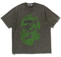 A BATHING APE APE HEAD HEAVY WASHED RELAXED FIT TEE
