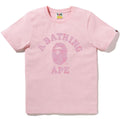 A BATHING APE Ladies' SOLID CAMO COLLEGE TEE