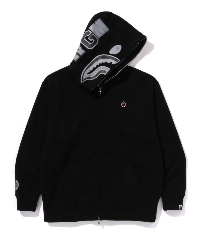 A BATHING APE ONE POINT APE HEAD SHARK RELAXED FIT FULL ZIP HOODIE