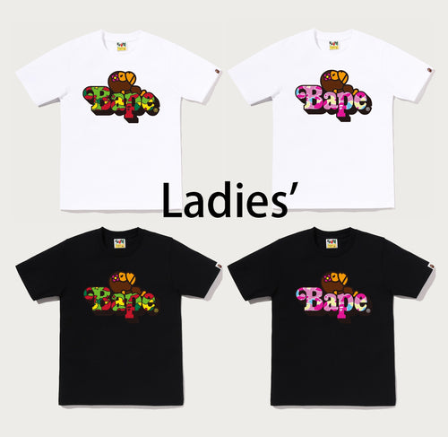 A BATHING APE Ladies' STA CAMO LISA ON BAPE TEE