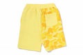 A BATHING APE BAPE KIDS ABC CAMO MILO SHARK SWEAT SHORTS