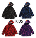 A BATHING APE BAPE KIDS COLOR CAMO SHARK SNOWBOARD JACKET