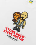 A BATHING APE WWE x BAPE x TOPPS BABY MILO RELAXED FIT TEE ( STEVE AUSTIN )