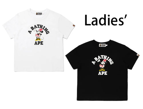 A BATHING APE BAPE x DISNEY MINNIE MOUSE COLLEGE TEE