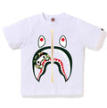 A BATHING APE BAPE KIDS ABC CAMO MILO SHARK TEE