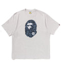 A BATHING APE WILD LEOPARD PATTERN APE HEAD RELAXED FIT TEE