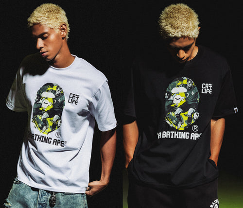A BATHING APE BAPE x CR7 LIFE GRAPHIC A BATHING APE RELAXED FIT TEE #1