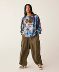 A BATHING APE TIE DYE BOOMBOX CREWNECK ( RELAXED FIT )