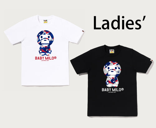 A BATHING APE Ladies' STA STRIKE CAMO BABY MILO TEE