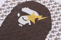 A BATHING APE STA HOUNDSTOOTH APE HEAD TEE