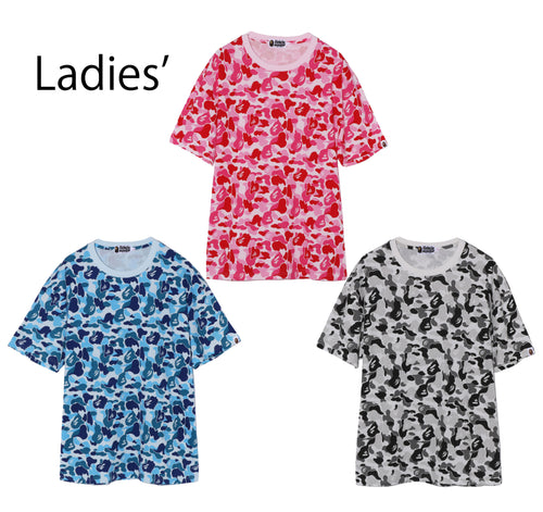 A BATHING APE Ladies' ABC CAMO RELAXED FIT TEE