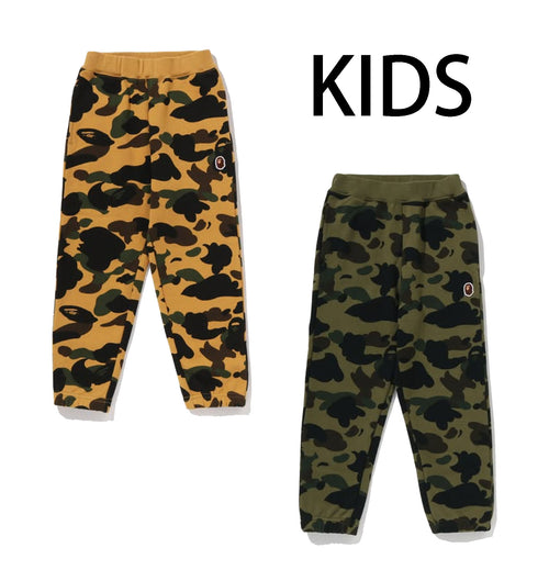 A BATHING APE BAPE KIDS 1ST CAMO ONE POINT SWEAT PANTS