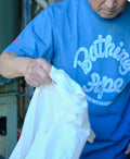 A BATHING APE JAPAN DENIM COLLECTION LOGO INDIGO TEE