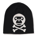 A BATHING APE APE MILO CROSSBONE KNIT CAP